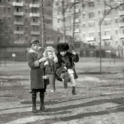 Children on a swing (1924)