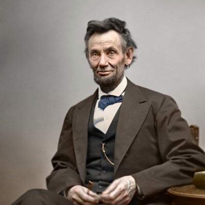 Abraham Lincoln colorized (1865)