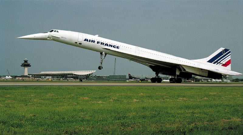 An Air France Concorde landing