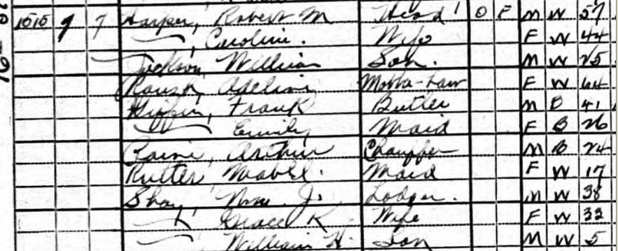 Robert Harper, 1920 U.S. Census Robert Harper, 1920 U.S. Census