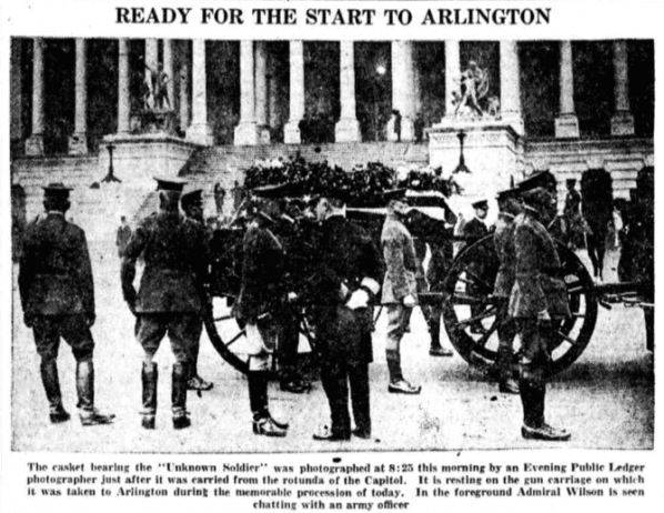 Ready for the start to Arlington - Unknown Soldier