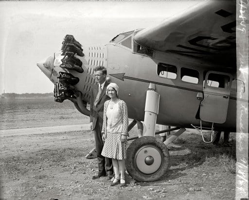 Mr. & Mrs. Lindbergh at Bolling Field (1929)