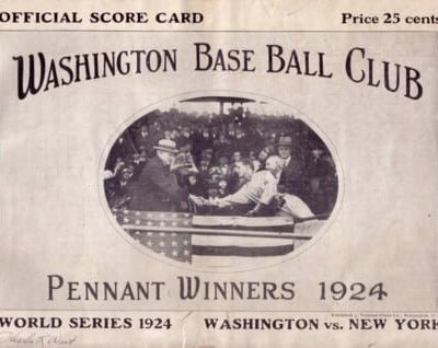 1924 World Series program