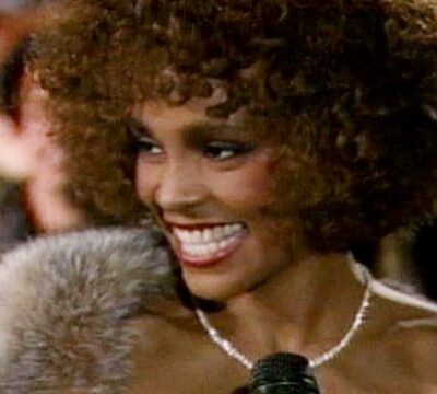 Whitney Houston wins at the 1986 MTV music awards