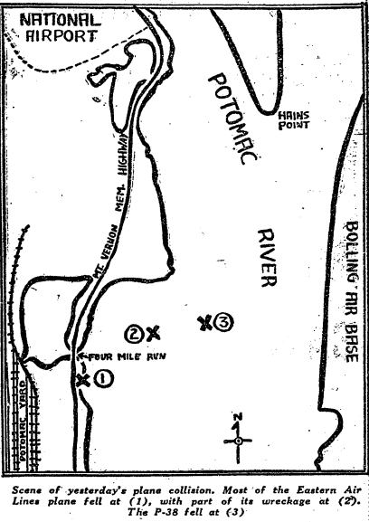 Map of crash scene