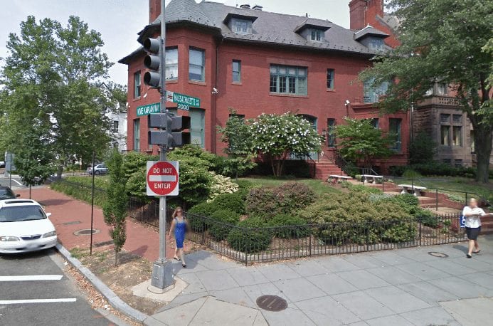 Massachusetts and 21st St. NW (Google Street View)