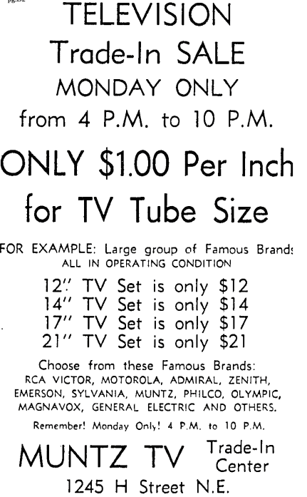 Muntz TV advertisement (1960)