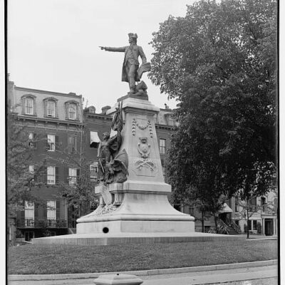 Rochambeau Statue in Lafayette Park (circa 1900)