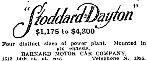Stoddard-Dayton & the Barnard Motor Company (1910)