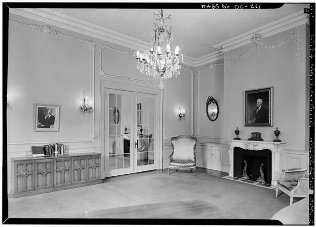 Drawing room, Ambassador's office in 1970 (Library of Congress)