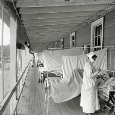 Walter Reed Army Hospital flu ward circa 1919 (Shorpy)