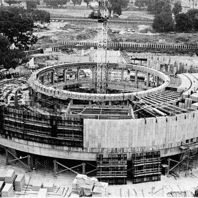 Hirshhorn Museum construction 1972