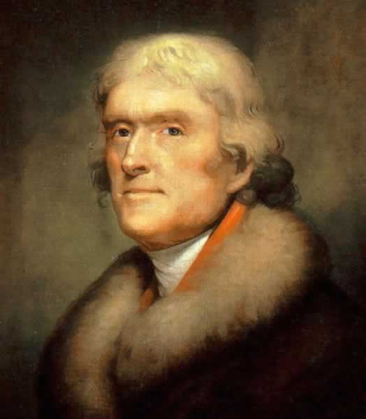 Thomas Jefferson by Rembrandt Peale (1805)