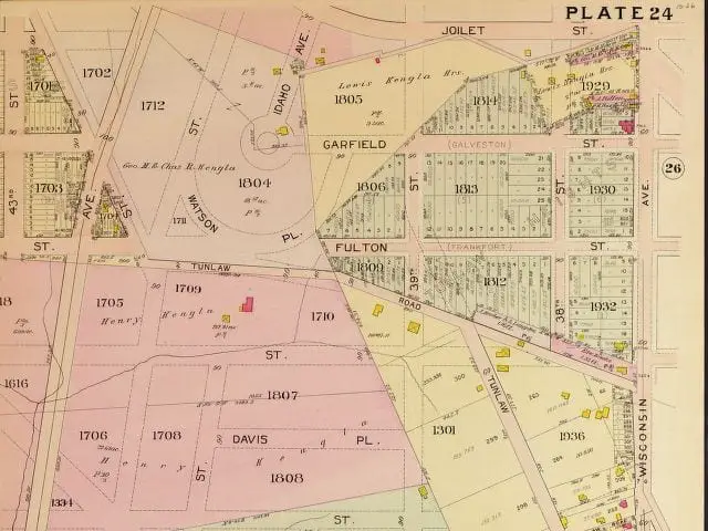 1907 Baist real estate atlas survey of Washington, plate 24 (Library of Congress)