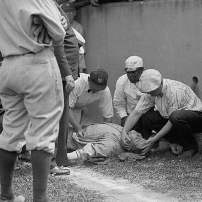 Crazy Babe Ruth Unconscious PHOTO 1924 Yankees Star,Red Sox GRIFFITH STADIUM 