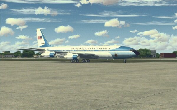 Air Force One lands in Dallas, November 22nd, 1963