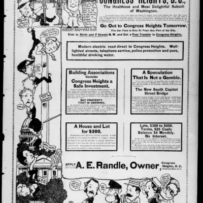 Congress Heights advertisement - May 17th, 1902 (Washington Times)