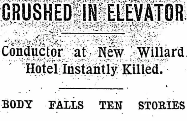 Edward M. Fossler article headline in Washington Post on August 15th, 1903