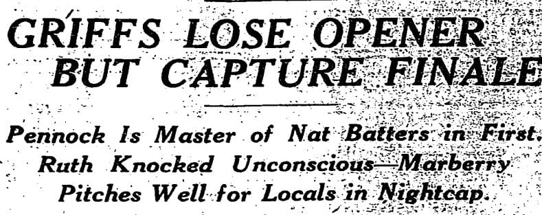 Washington Post headline from July 6th, 1924 newspaper