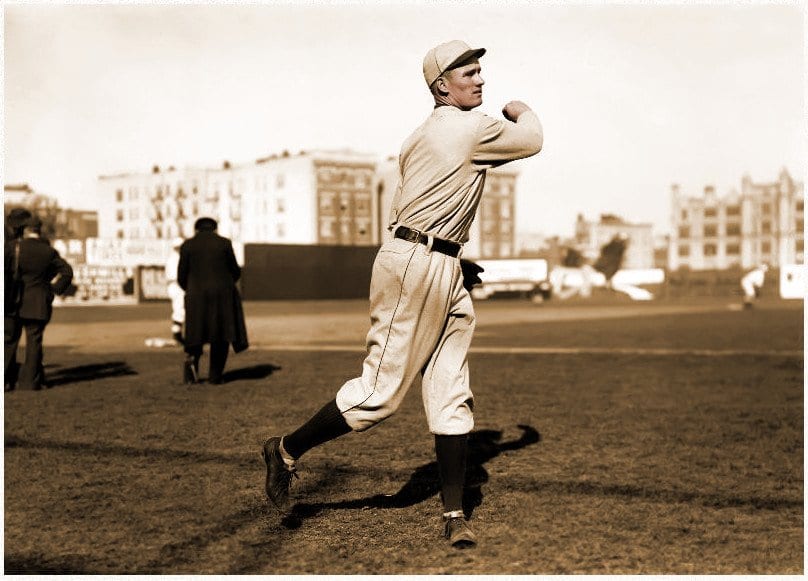 Walter Johnson, Washington Nationals, baseball card portrait]