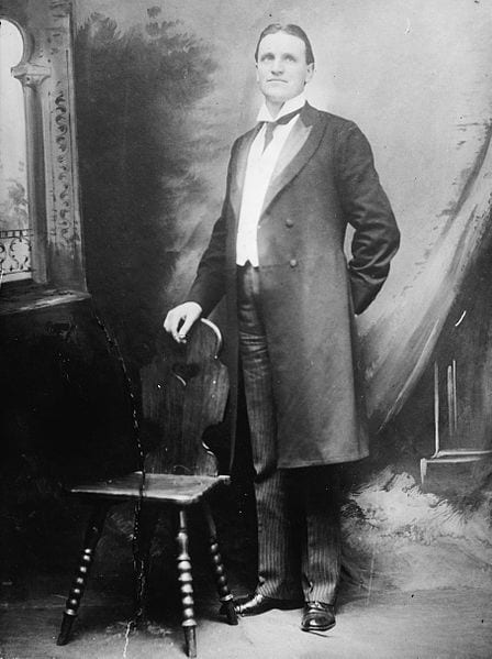 Henry Ashurst in frock coat - undated photo (Library of Congress)