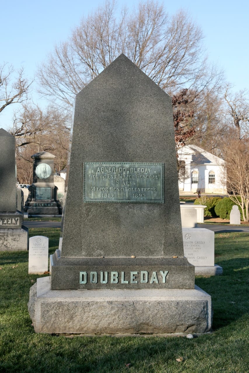 Abner Doubleday at Arlington National Cemetery (Flickr user cliff1066) Abner Doubleday at Arlington National Cemetery (Flickr user cliff1066)