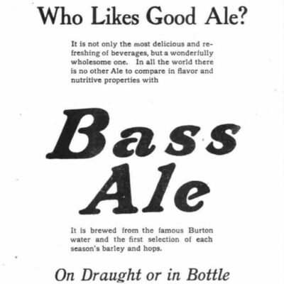 Bass Ale advertisement in the Washington Herald - December 24th, 1911