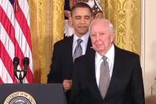 Jasper Johns is awarded the Presidential Medal of Freedom