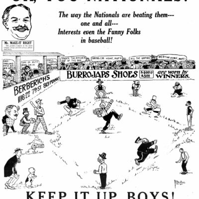 Burrojaps Shoes advertisement in the Washington Times - June 18th, 1912