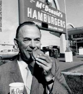Ray Kroc at McDonald's (Time & Life Pictures)