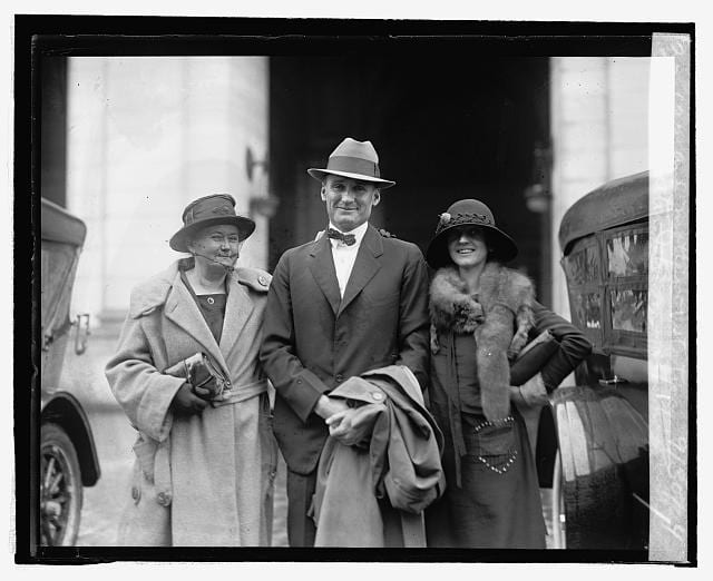 Walter and Hazel Johnson with Walter's mother (Library of Congress)