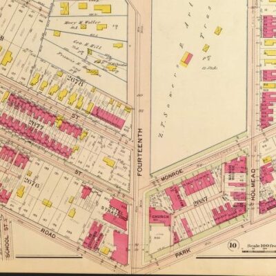 1907 Baist real estate atlas of 14th and Monroe St. NW
