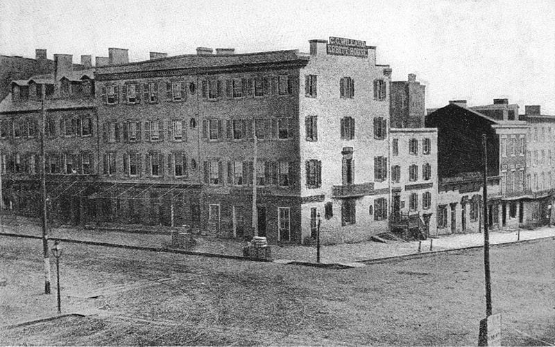 Ebbitt House in 1865 as photographed by Matthew Brady (Wikipedia)