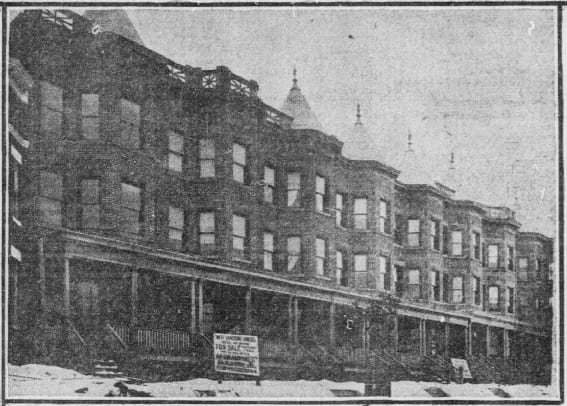 homes between 1222 & 1232 Irving St. NW (Washington Times)