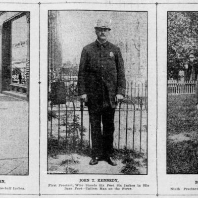 Three giants of the Metropolitan Police Force - 1903 (Washington Times)