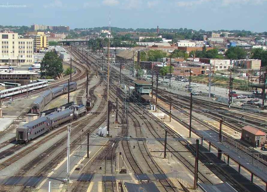 Today's view of K Tower.  Runaway train passed just to the right side of this tower.