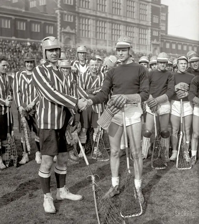 Lacross game at Central High School circa 1930 (Shorpy)