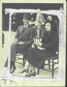 Mr. and Mrs. Bucky Harris in 1932