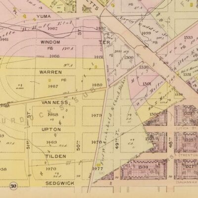 Spring Valley Baist real estate map in 1913