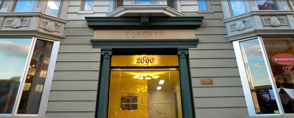 Toronto Building entrance today (source: RB Properties, Inc) Toronto Building entrance today (source: RB Properties, Inc)