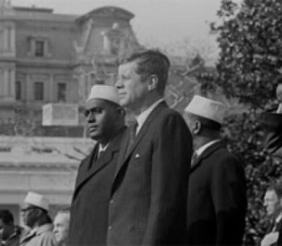 Kennedy and Shermarke in 1962