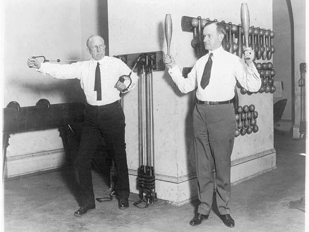 Breaking a Sweat with Vice President Coolidge and House Speaker Gillett: A  Look Inside the House Gym from 1923