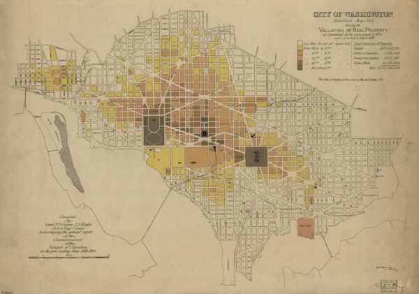 City of Washington, statistical maps / compiled by Lieut. F.V. Greene, assistant to the Engineer Commissioner, July 1st 1880 ; compiled by Lieut. F.V. Greene, U.S. Eng'rs ... to accompany the annual report of the Commissioners of the District of Columbia for the year ending June 30th 1880 ; Wm. T.O. Bruff, del., Eng'r Dept., D.C.