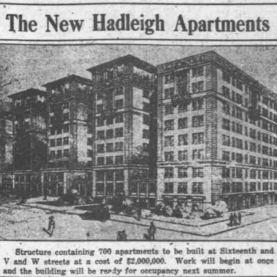 The New Hadleigh Apartments - August 9th, 1919 (Washington Times)
