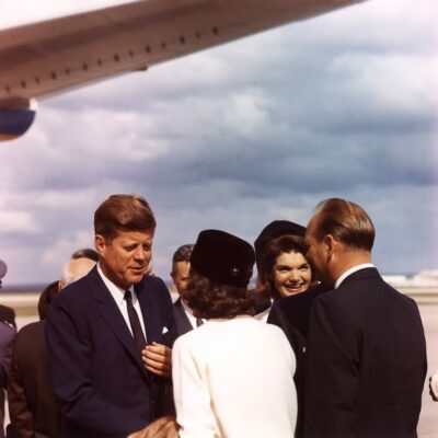 President and Mrs. Kennedy arrive in San Antonio - November 21st, 1963 (Kennedy Presidential Library and Museum)