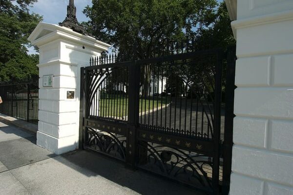 White House northwest gate