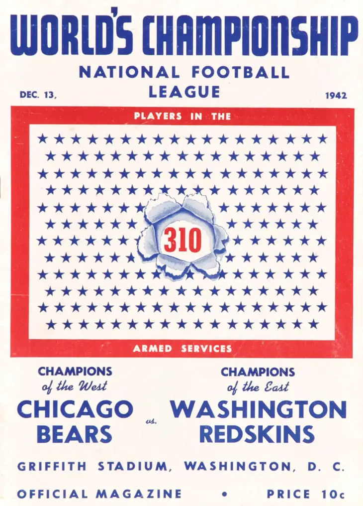 1942 NFL Championship program
