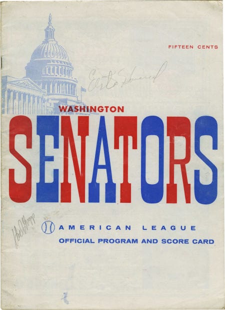 Washington Senators program (1958)