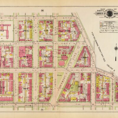 Baist map of U St. and Shaw (1921)
