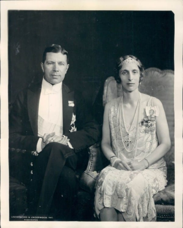 Crown Prince Gustavus Adolphus and Crown Princess Louise Alexandra of Sweden (1926)